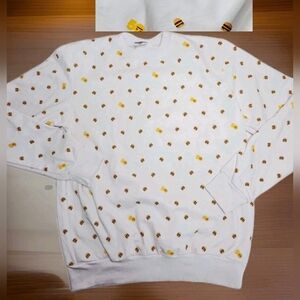 Rare McDonald's 50 Anniversary Big Mac White Crewneck Sweater Large